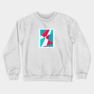 Blue and red abstract Crewneck Sweatshirt